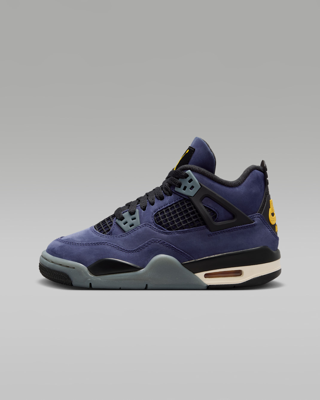 Air Jordan 4 Retro Big Kids' Shoes - Imperial Purple/Multi-Color/Multi-Color