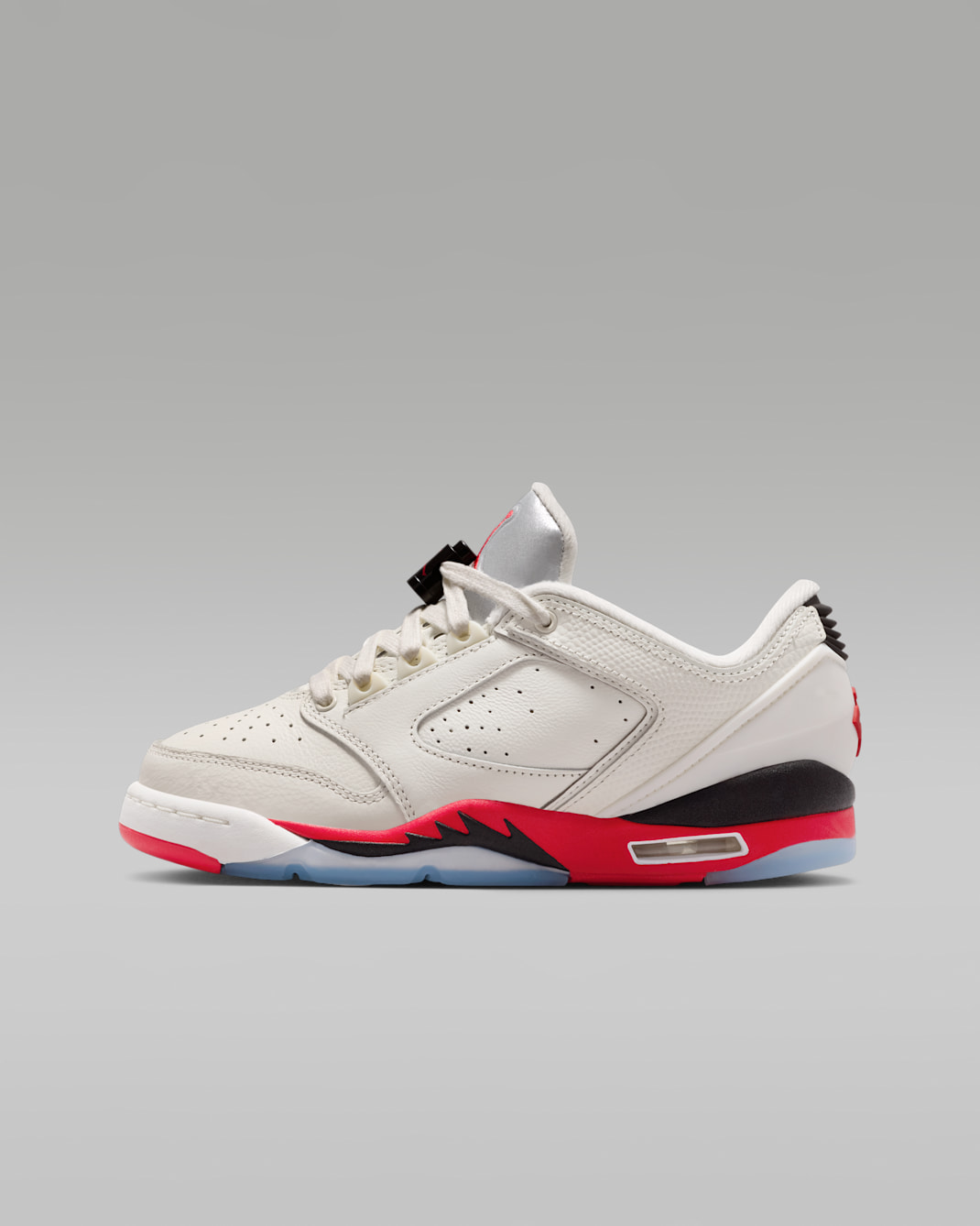 Air Jordan Sixty Plus Low-sko til større børn - Sail/sort/Reflect Silver/Fire Red