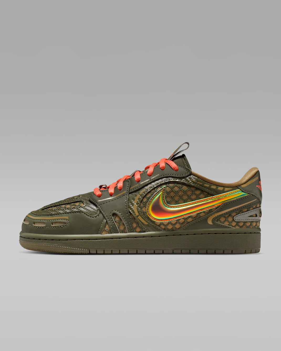 Air Jordan 1 Low Method of Make Women's Shoes - Brown Kelp/Light Wild Mango/Cargo Khaki