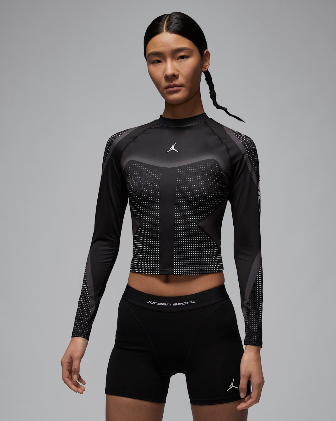 ジョーダン スポーツ ウィメンズ Dri-FIT ロングスリーブ トップ - ブラック