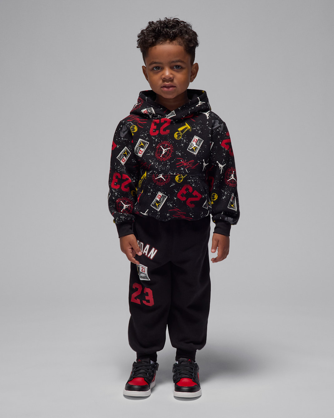 Jordan Toddler Street Champ 2-Piece Pullover Hoodie Set - Black
