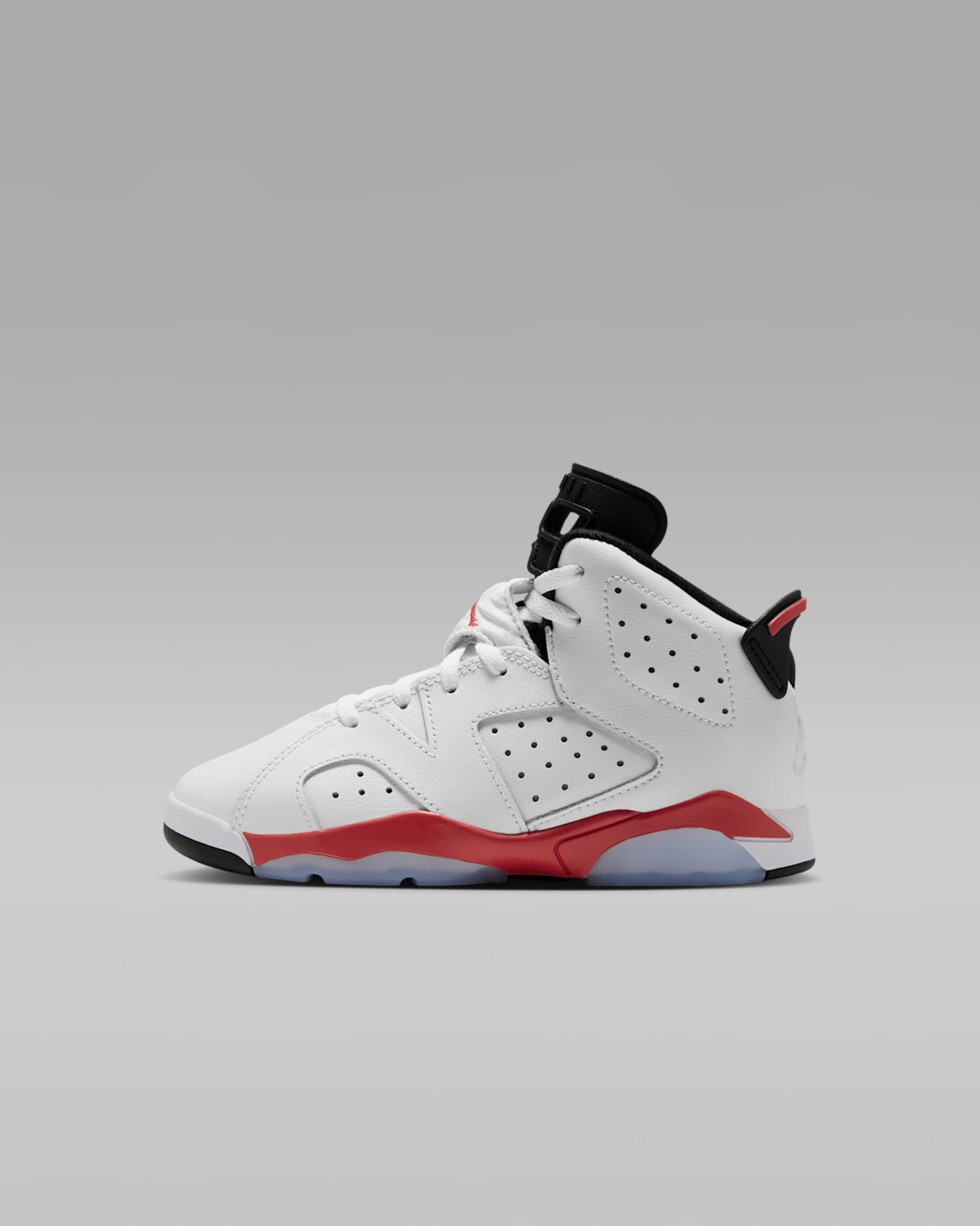 Jordan 6 Retro 'White Infrared' Younger Kids' Shoes - White/Light Crimson/Black/White