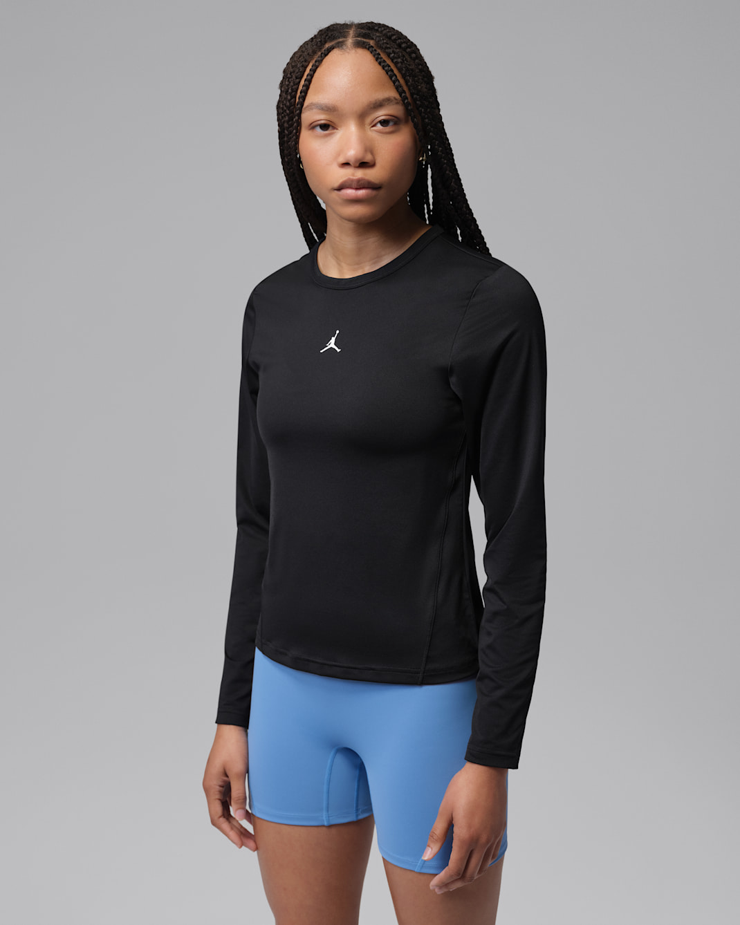 Jordan Sport Essentials Women's Dri-FIT Long-Sleeve Top - Black/White