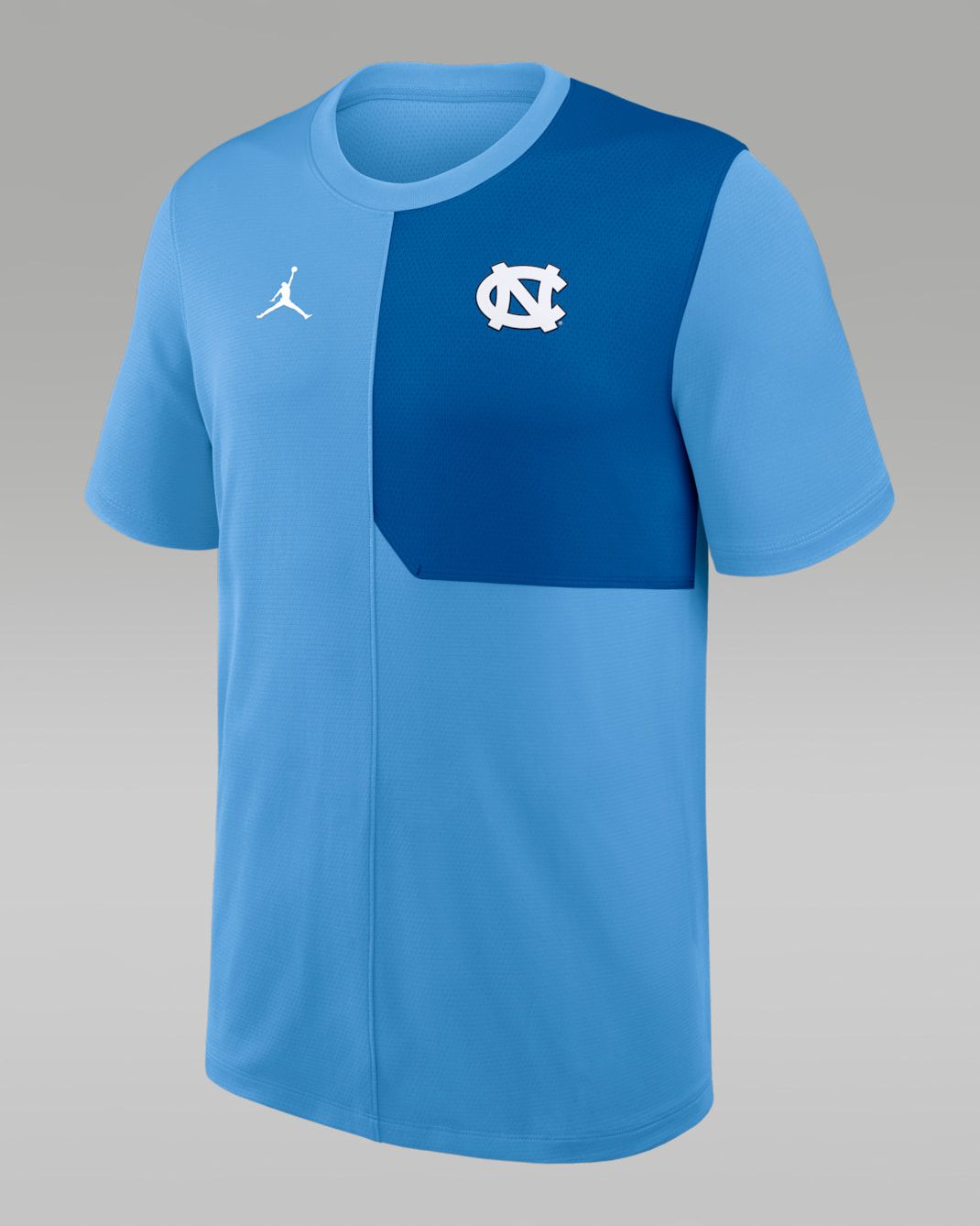 North Carolina Sideline Coach Men's Jordan Brand Dri-FIT College Top - Light Blue