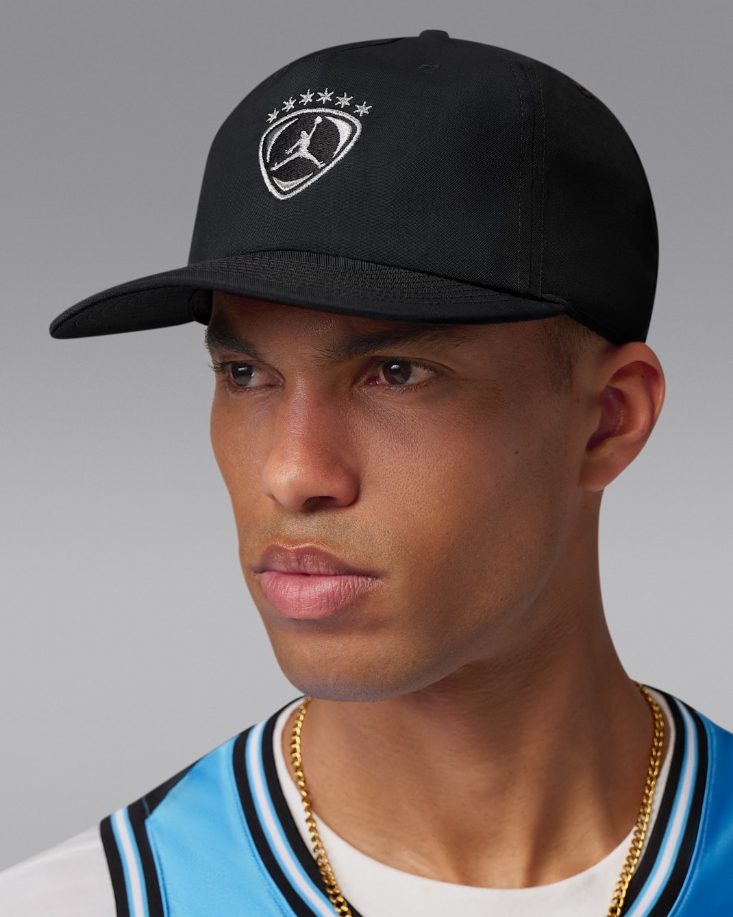 Jordan Pro Unstructured Hat - Black/Black/University Red