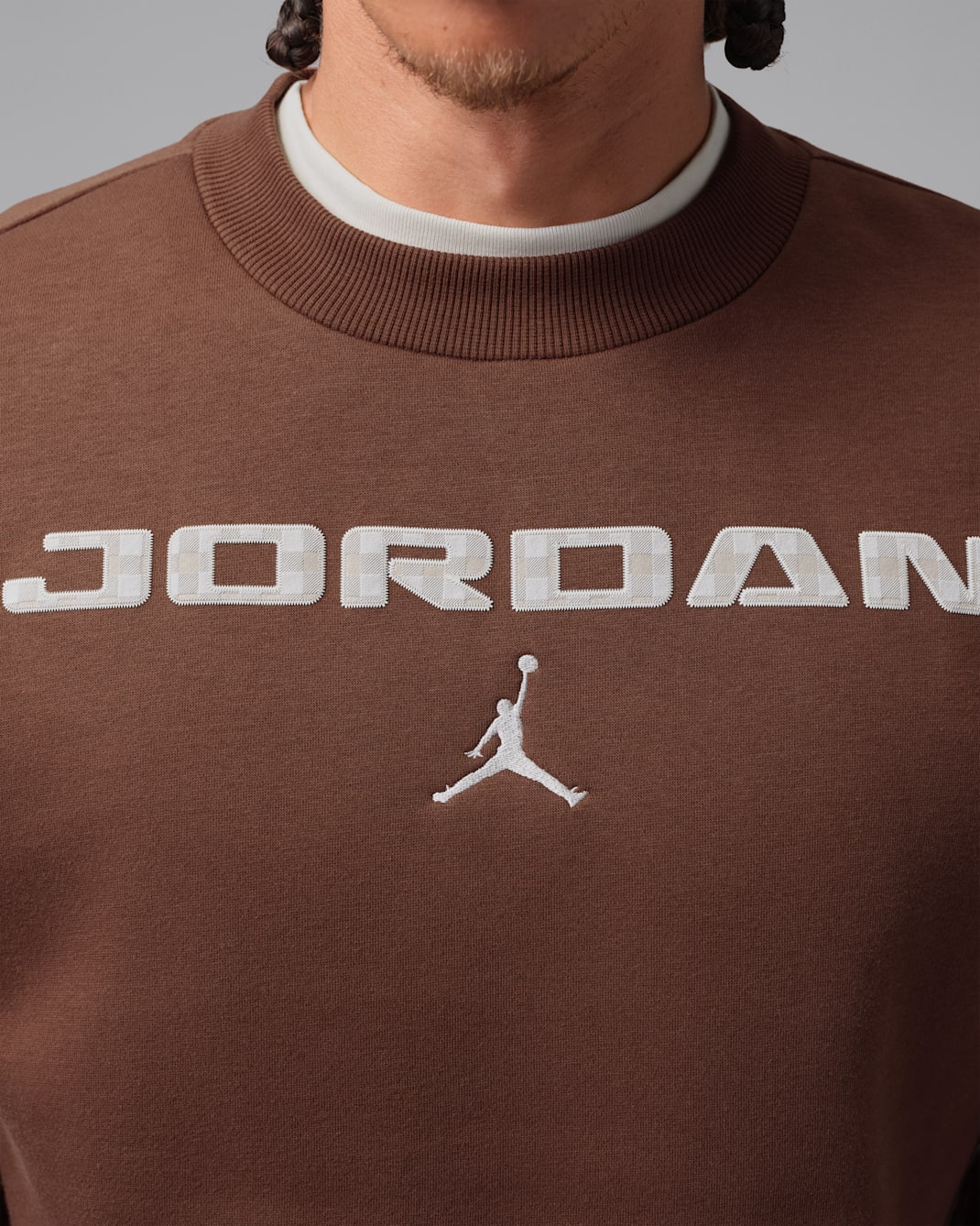 Jordan Brooklyn Men's Fleece Crew-Neck Sweatshirt