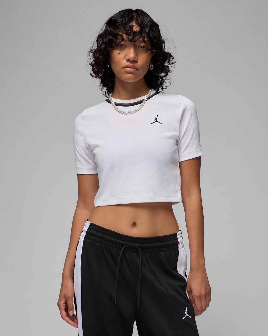 Jordan Women's Knit Top - White/Black