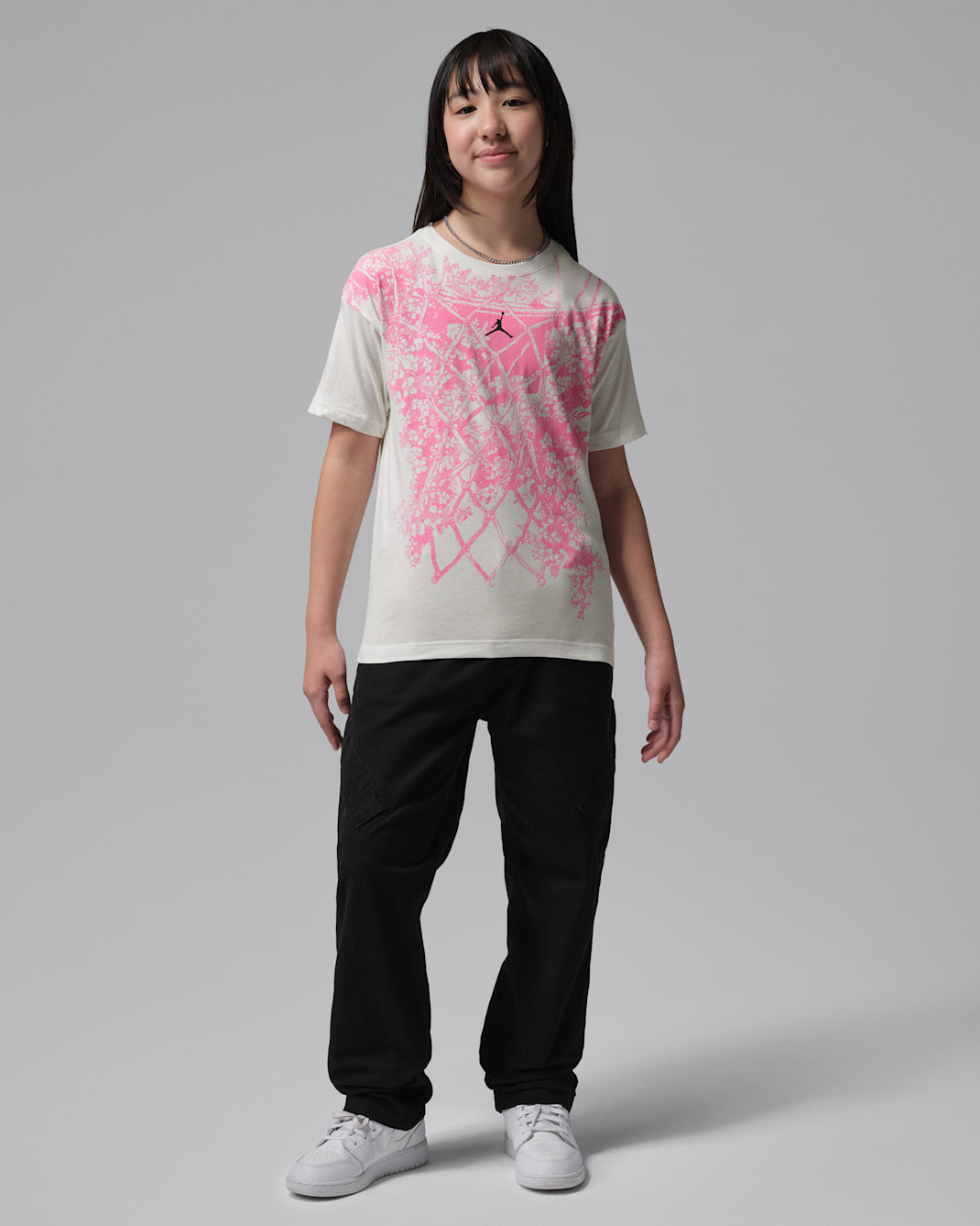 Jordan Big Kids' Net Bouquet T-Shirt