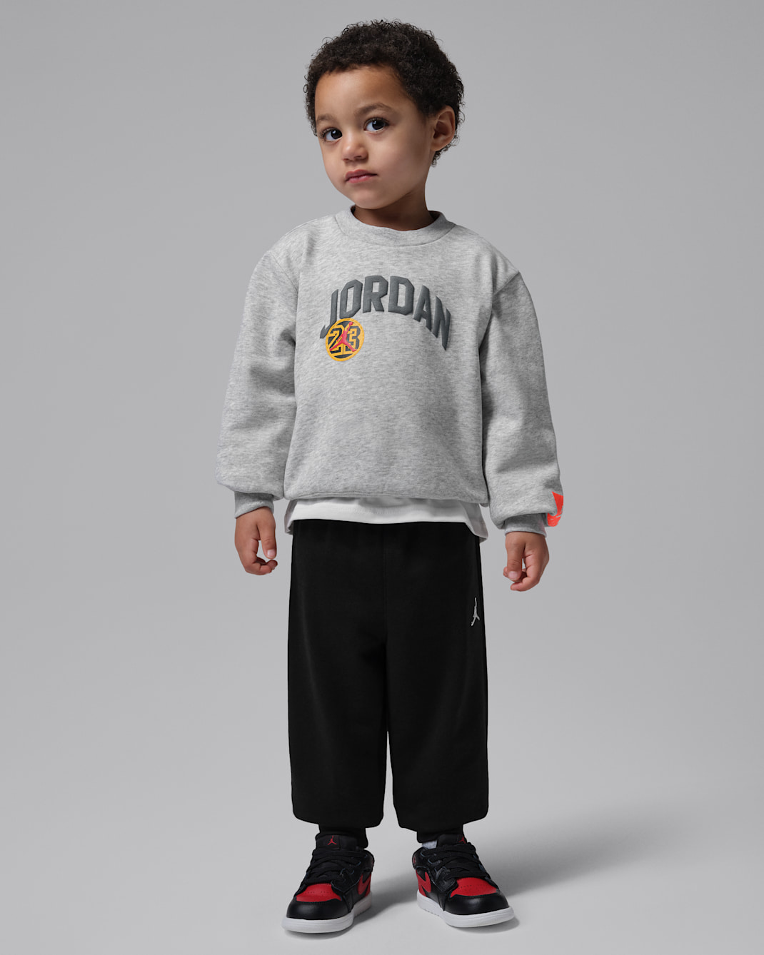 ジョーダン ベビー ダイナスティ ツーピース フレンチテリー クルー セットアップ - ブラック