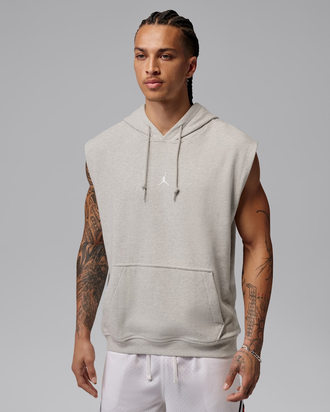 Jordan Sport Crossover Men's Dri-FIT Sleeveless Pullover Hoodie - Grey Heather