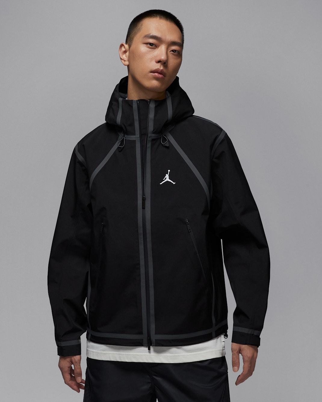 조던 플라이트 남성 마운틴사이드 GORE-TEX 재킷 - 블랙/화이트