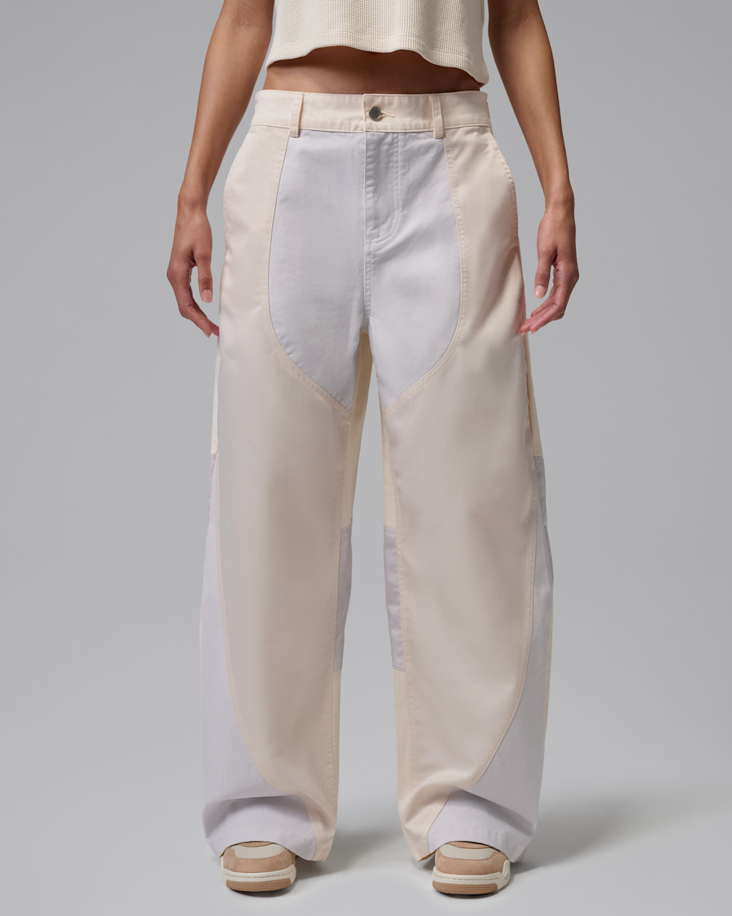 Jordan Flight '91 Women's Wide-Leg Baggy Pants - Chalk/Vast Grey