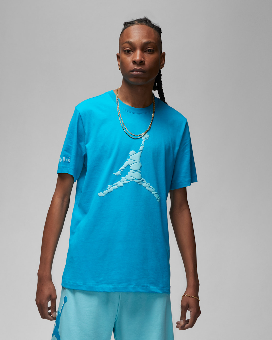 Jordan Essentials Men's T-Shirt - Aquatone/White