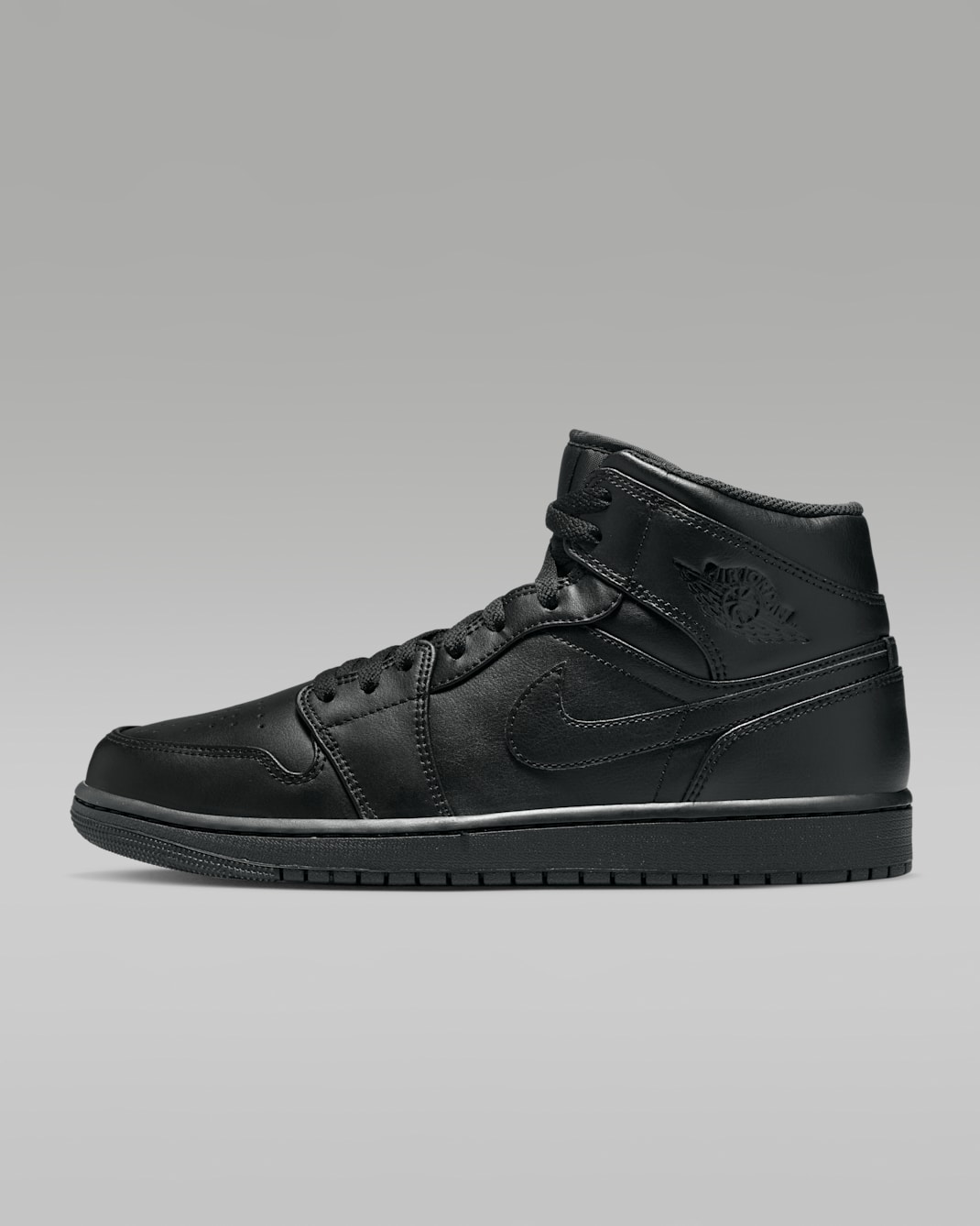 รองเท้า Air Jordan 1 Mid - ดำ/ดำ/ดำ