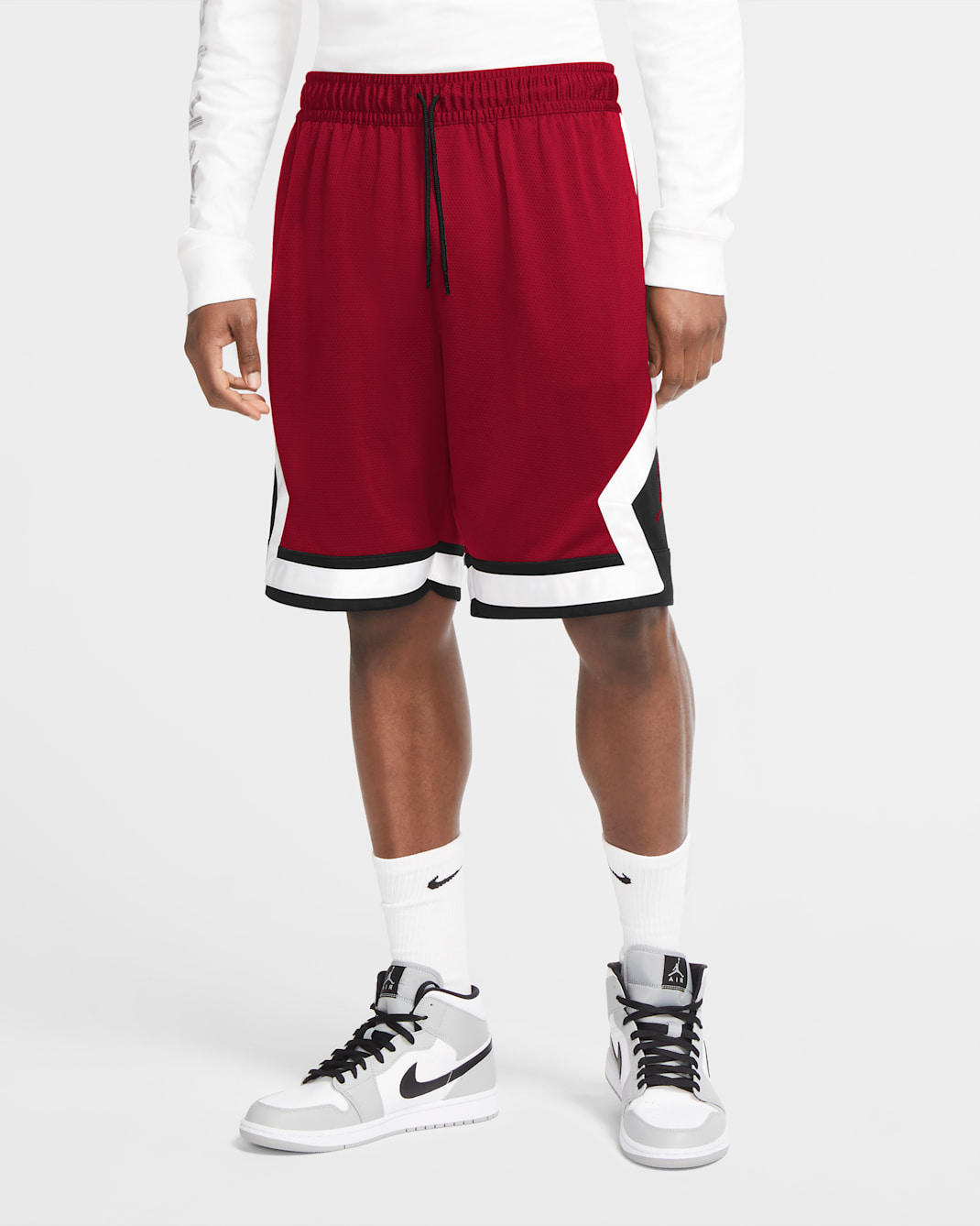 Jordan Jumpman Men's Diamond Shorts - Gym Red/Black/White/Gym Red