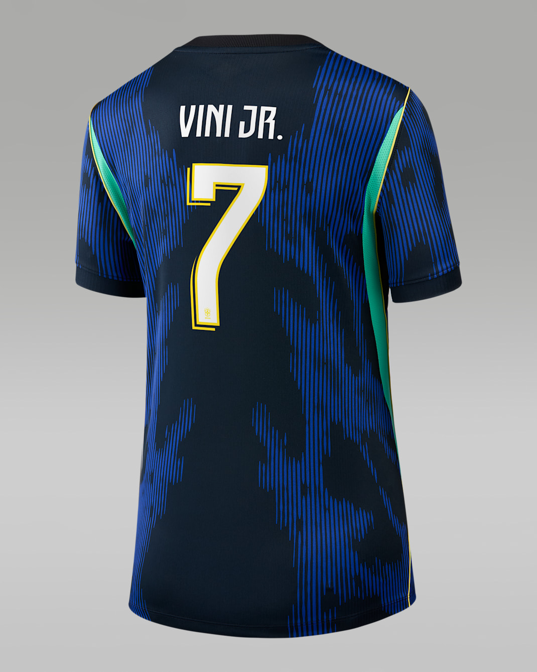 Vinícius Júnior Brazil National Team 2026 Stadium Away Women's Nike Dri-FIT Soccer Jersey - Blue