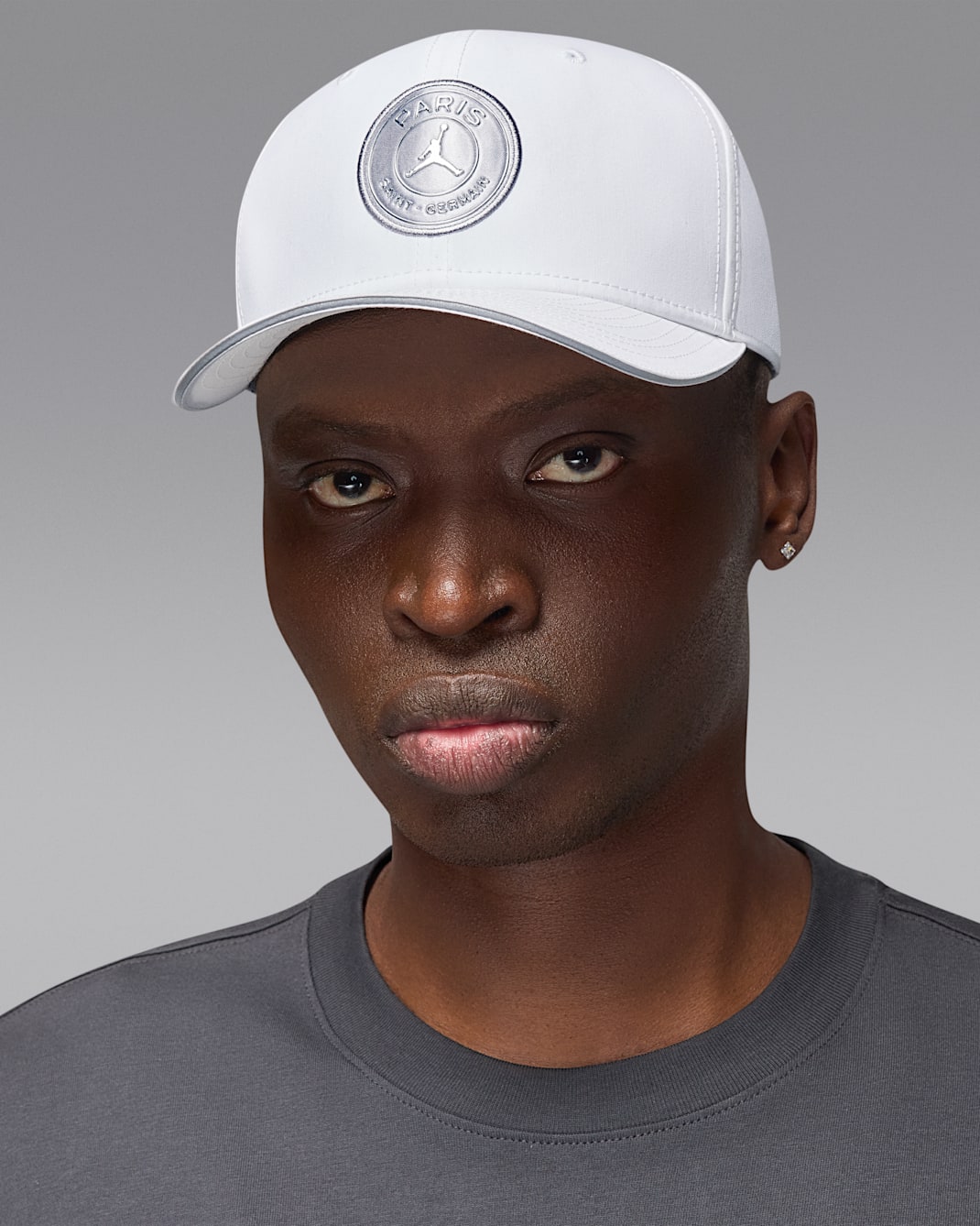 Paris Saint-Germain Rise Structured Hat - White/Chrome