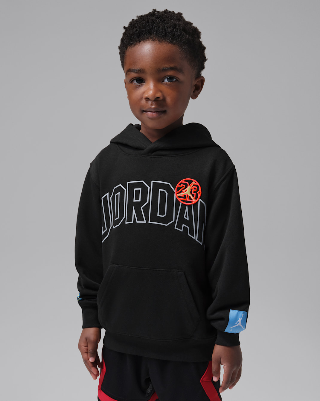 Sudadera con gorro sin cierre de French Terry Dynasty para niños talla pequeña Jordan - Negro