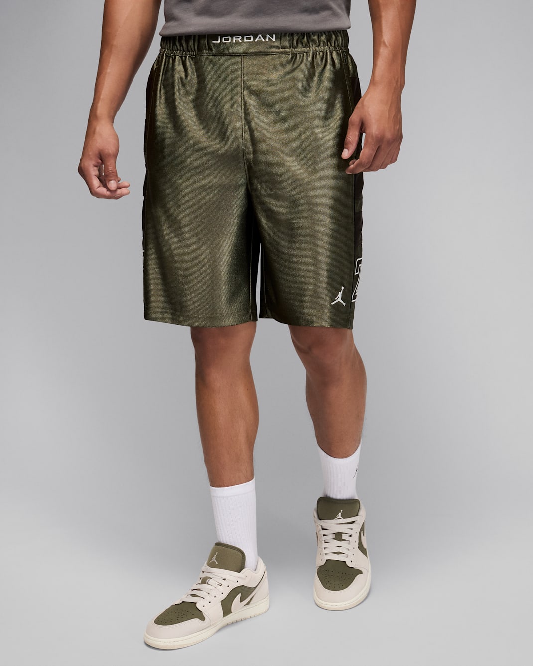 Jordan Brooklyn Cat Scratch Men's Shorts - Medium Olive/Baroque Brown/Sail