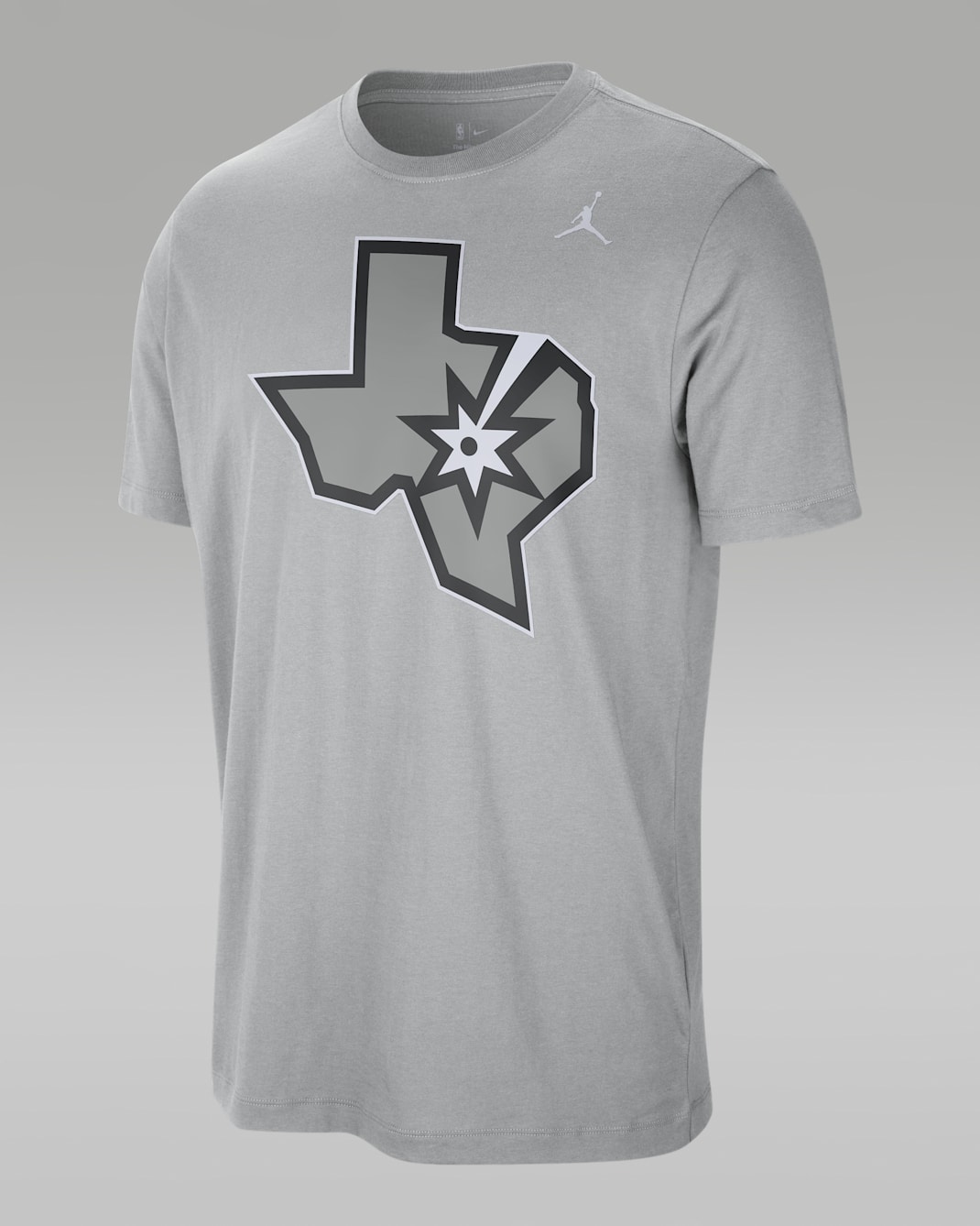 Playera Nike de la NBA para hombre San Antonio Spurs Jordan Statement - Plata liso/Negro