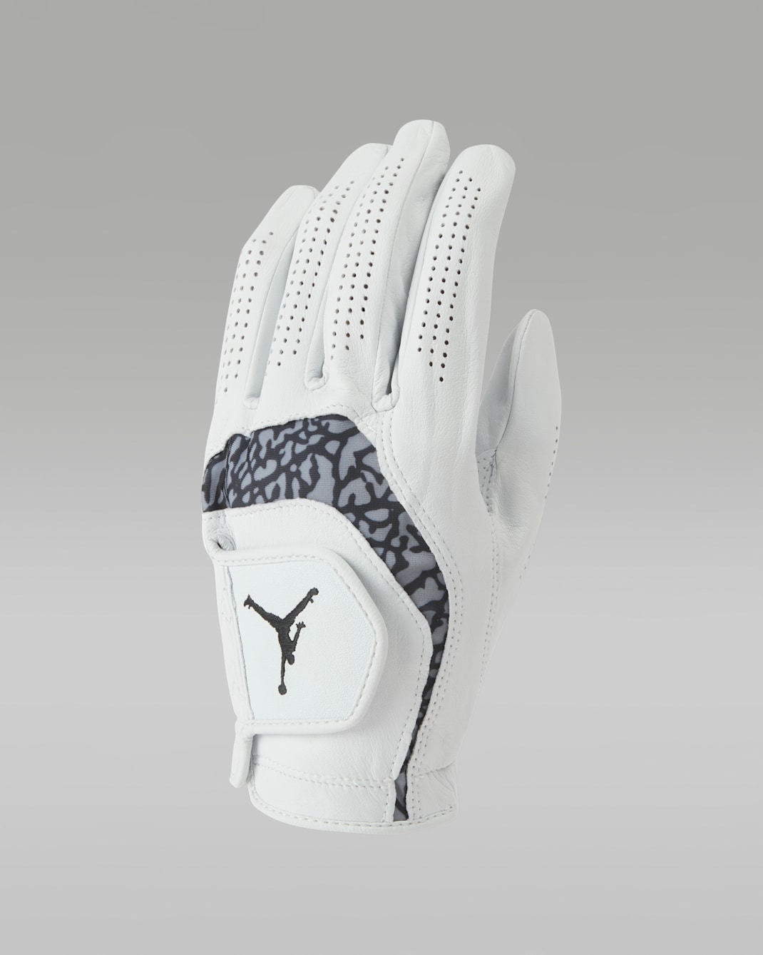 조던 투어 골프 글러브(레귤러 왼손) - 화이트/미디엄 그레이/화이트/블랙