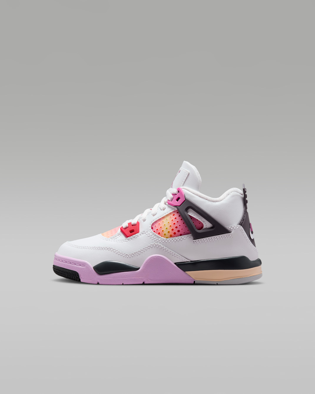 Chaussure Jordan 4 Retro C pour enfant - Off White/Anthracite/Fire Pink/Fire Pink