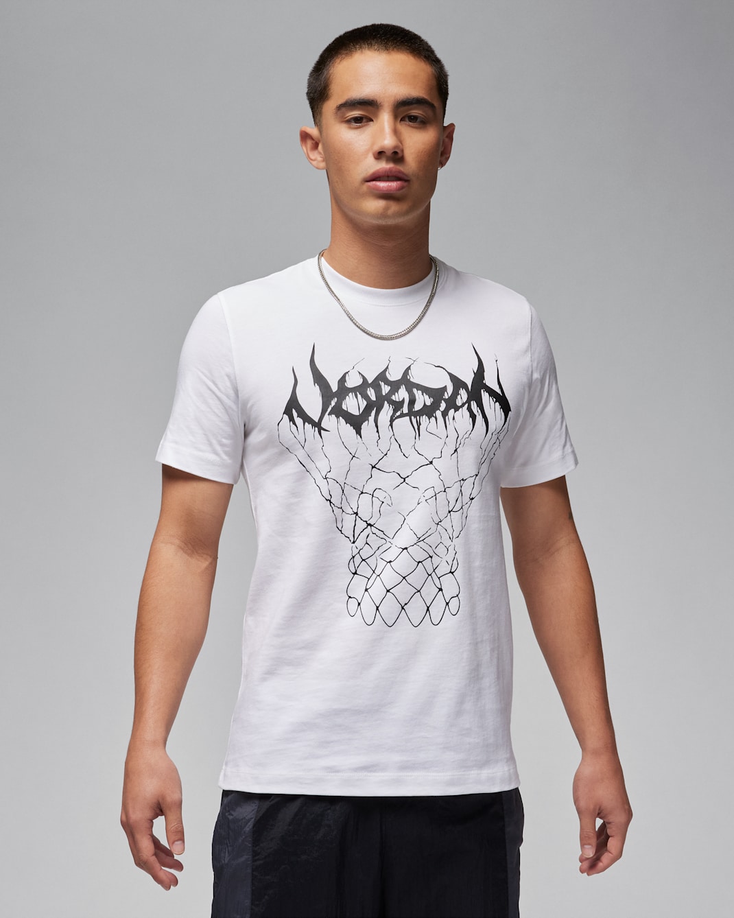 Jordan Dri-FIT Sport Men's Graphic T-Shirt - White/Black/Black