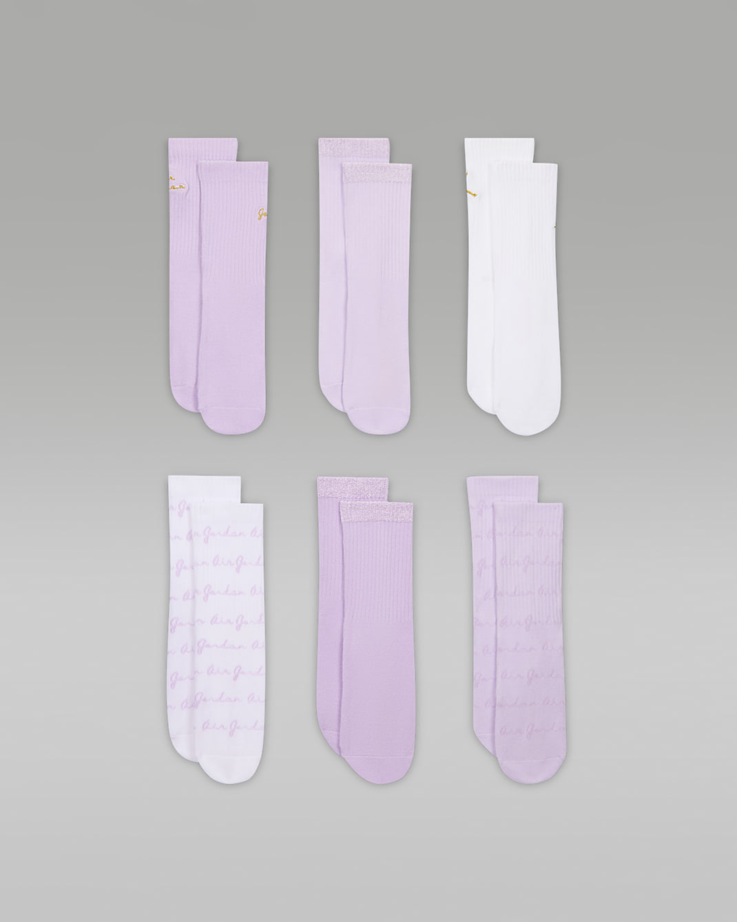 Air Jordan Big Kids' Micro Crew Socks (6 Pairs)