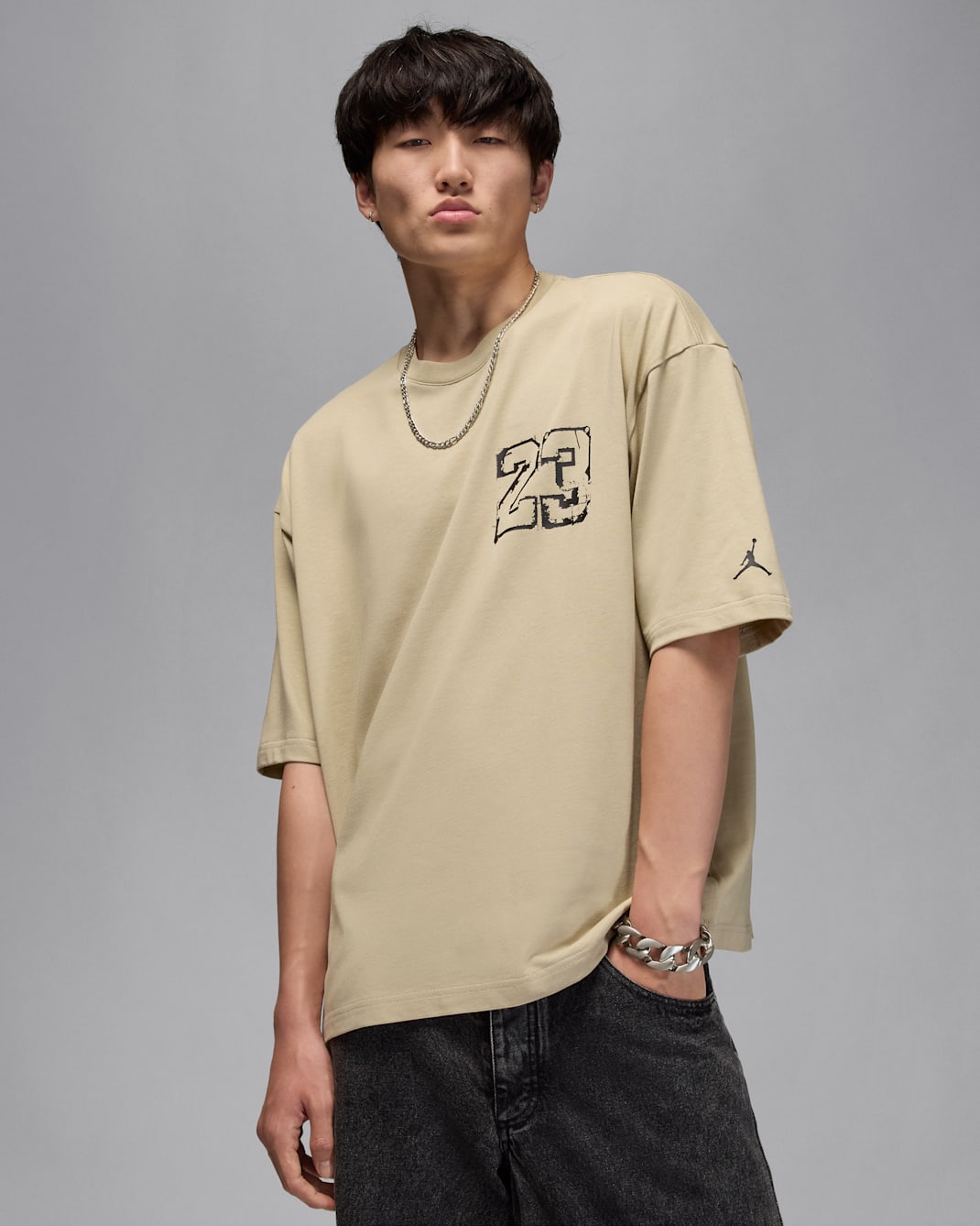 Jordan Men's Oversized T-Shirt - Desert Khaki
