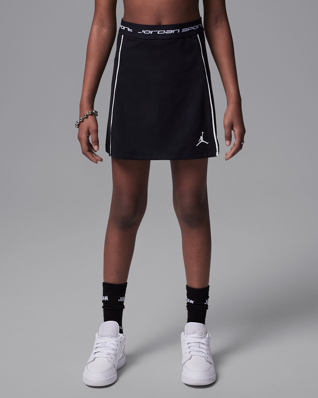 Jordan Dri-FIT Sport Big Kids' Skort - Black