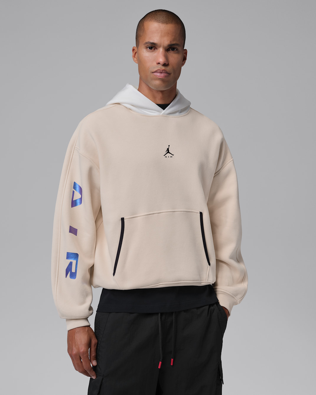 Jordan Brooklyn Men's Mountainside Pullover Hoodie - Pearl White/Sail/Black