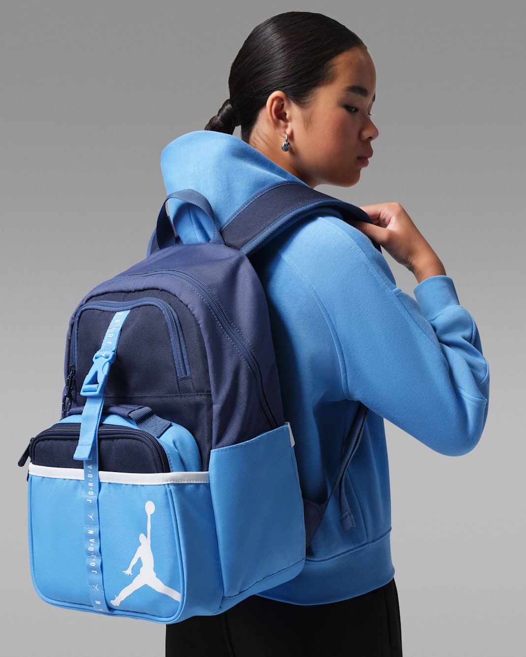 Air Jordan Big Kids' Backpack (18L) and Lunch Bag (3L) - University Blue