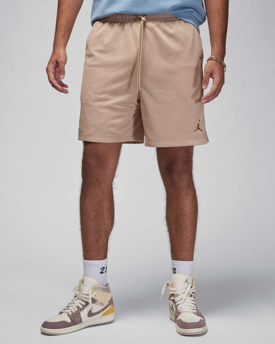 Jordan Flight MVP Men's Mesh Shorts - Legend Medium Brown/Legend Dark Brown