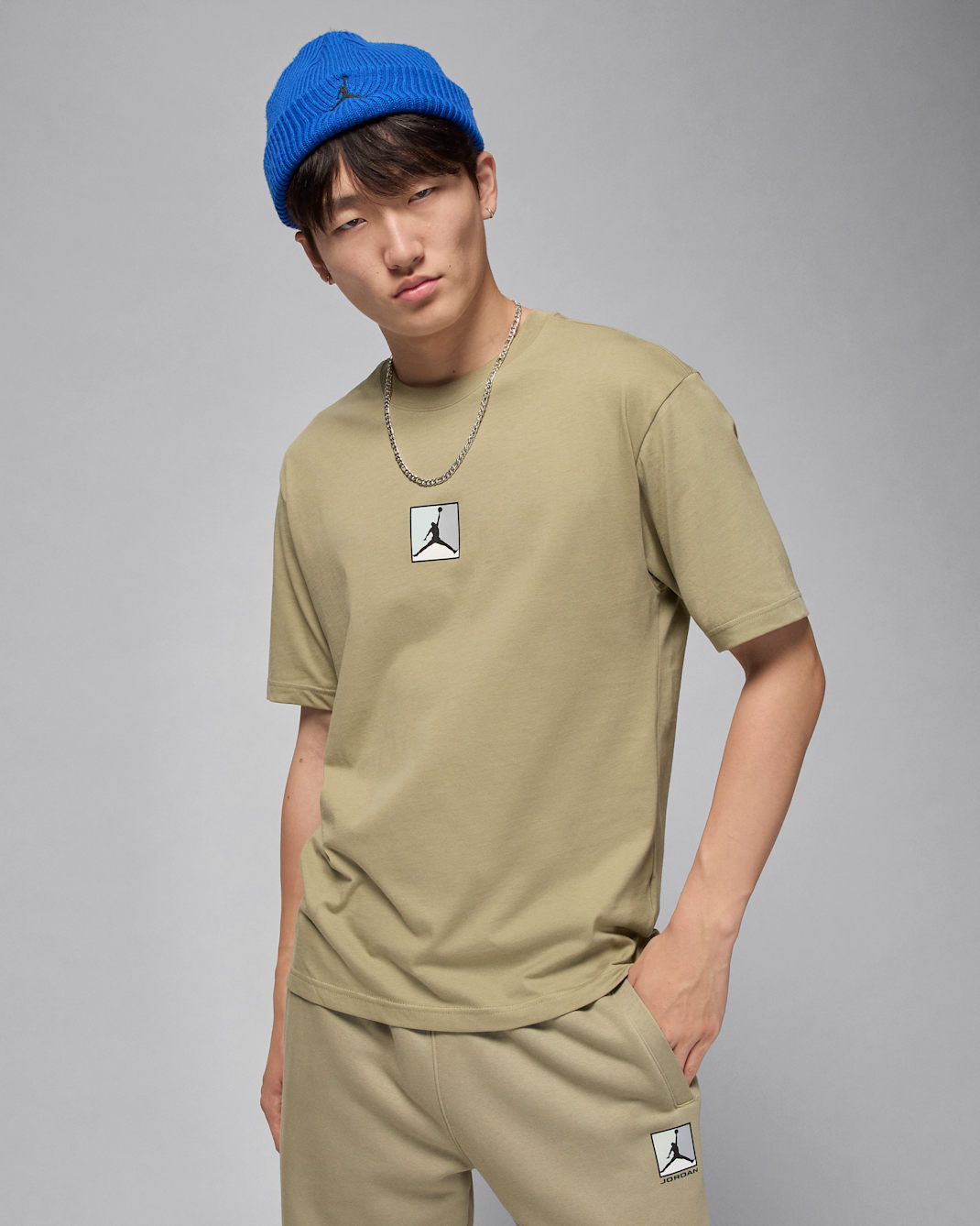 Ανδρικό T-Shirt Jordan Brooklyn - Medium Khaki