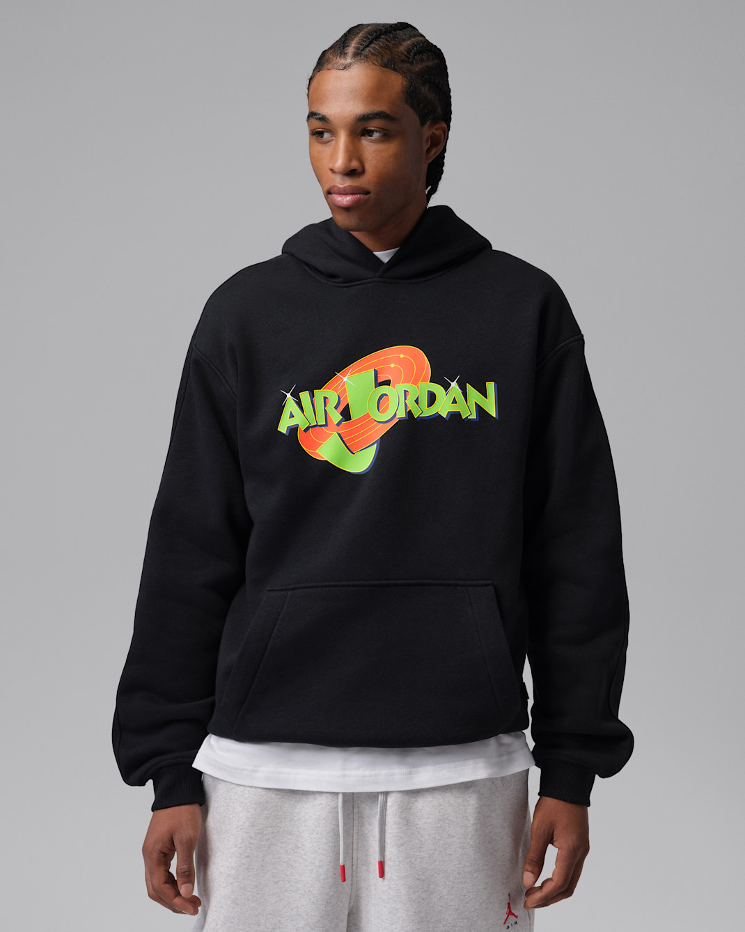 Jordan Brooklyn Space Jam Men's Fleece Pullover Hoodie - Black