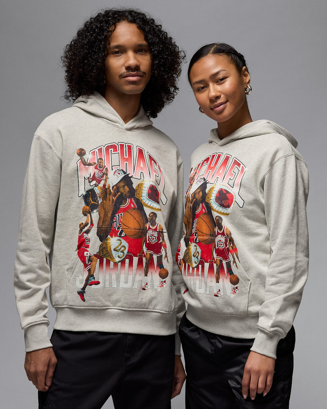 Jordan Flight Fleece Men's Graphic Pullover Hoodie - Grey Heather