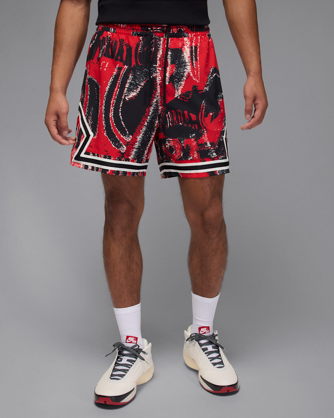 Shorts Dri-FIT Diamond para hombre Jordan Sport - Negro/Rojo universitario