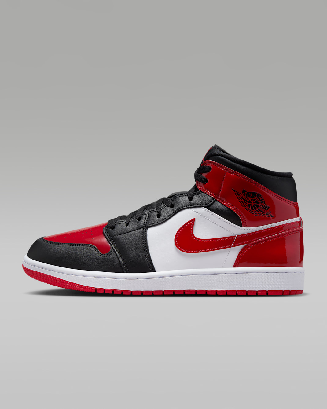 Air Jordan 1 Mid SE Men's Shoes - Black/White/Varsity Red