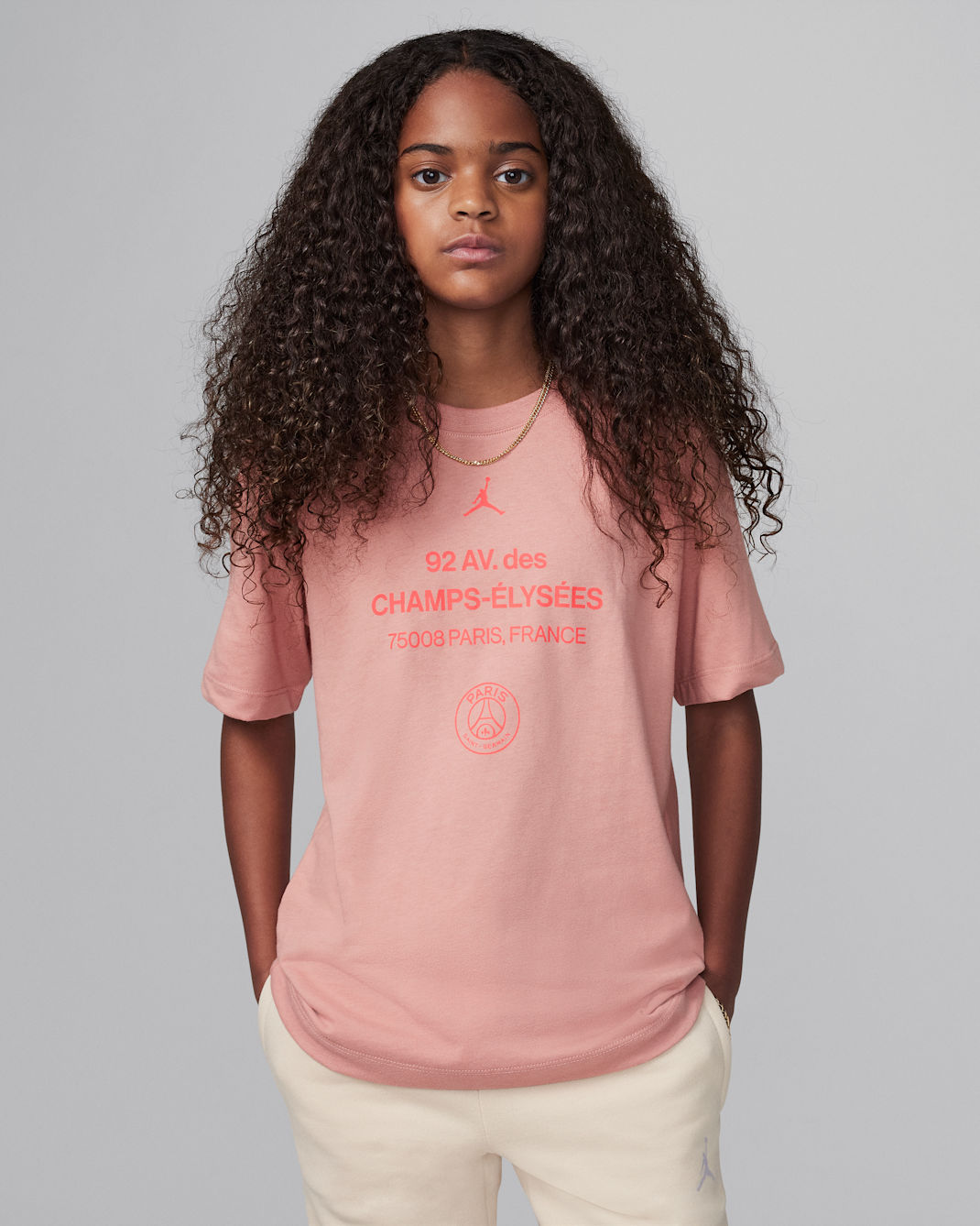 Jordan Big Kids' '92 Champs T-Shirt - Rust Pink