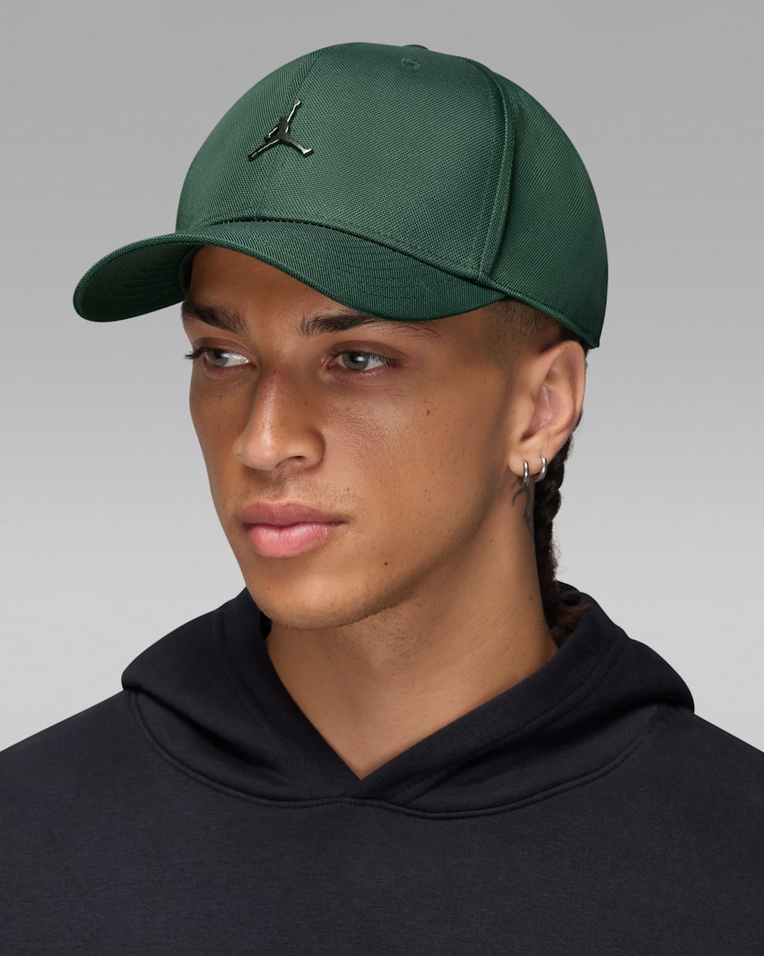 Casquette structurée Jordan Rise avec Jumpman en métal - Midnight Green