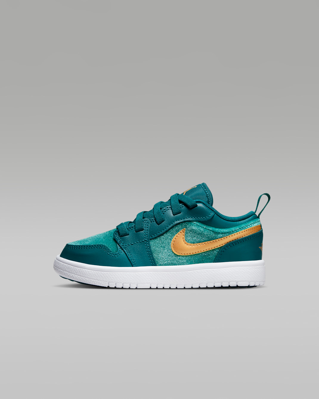 Scarpa Jordan 1 Low Alt SE – Bambini - Geode Teal/Oro metallizzato