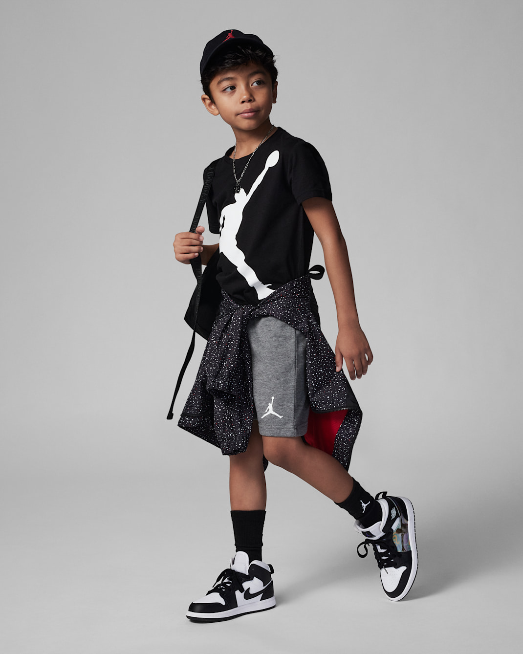 Jordan Little Kids' Jumpman 2-Piece Shorts Set - Carbon Heather