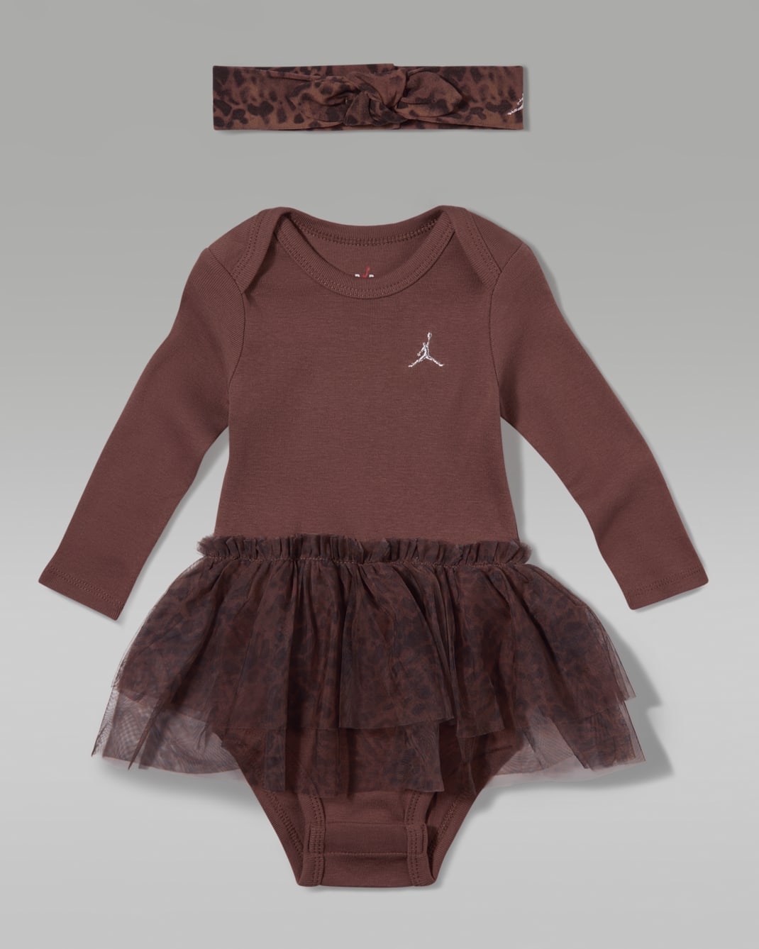 Jordan Baby (6-12M) Fierce and Fearless 2-Piece Boxed Set - Fauna Brown