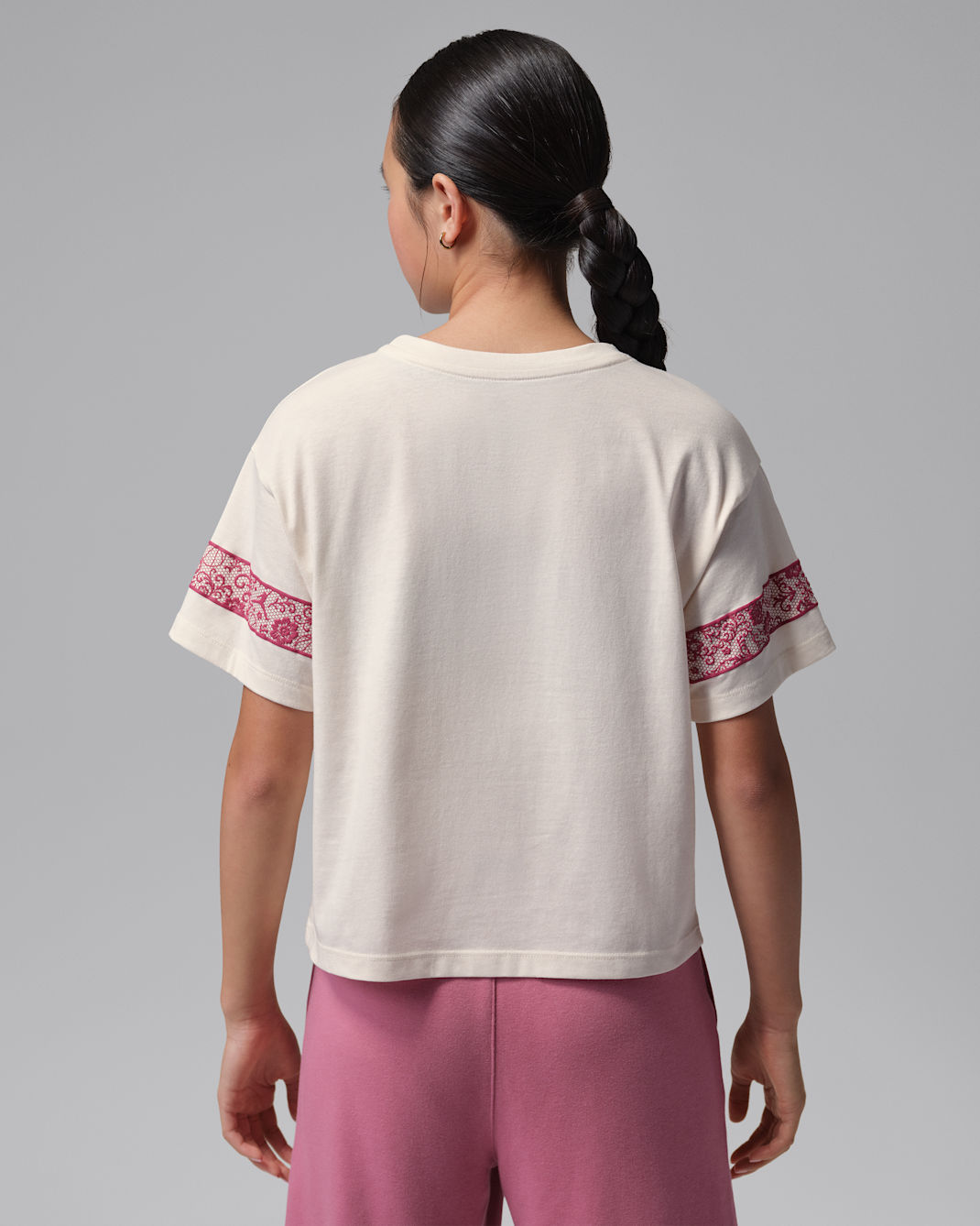 Jordan Big Kids' Floral Lace T-Shirt