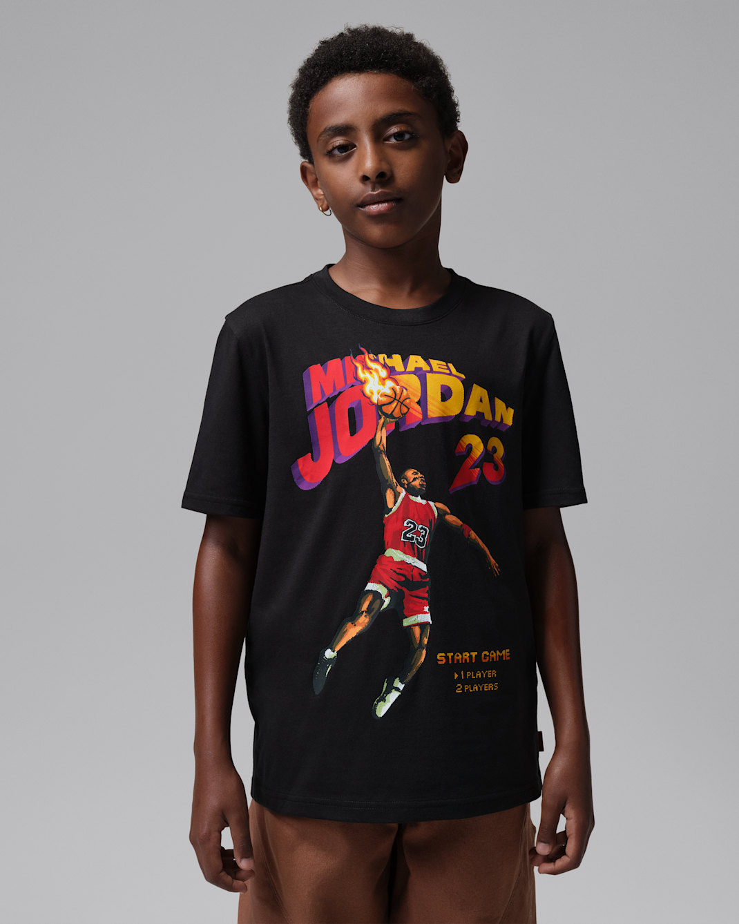 Jordan Big Kids' Video Game T-Shirt - Black