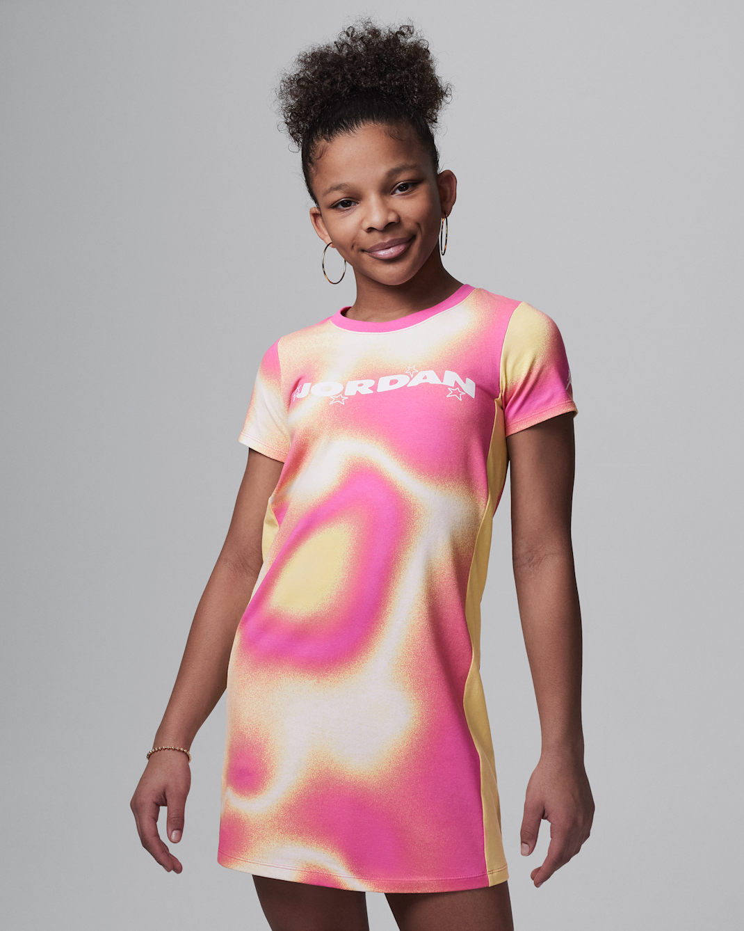 Jordan Lemonade Stand Big Kids' Dress - Laser Fuchsia