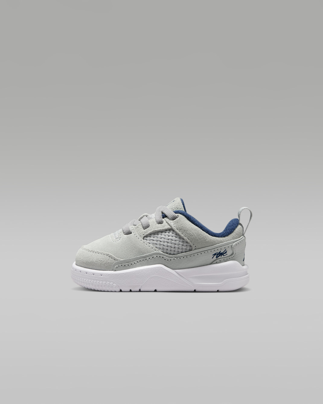 Jordan Flight Court Baby/Toddler Shoes - Neutral Grey/White/Gum Light Brown/Midnight Navy