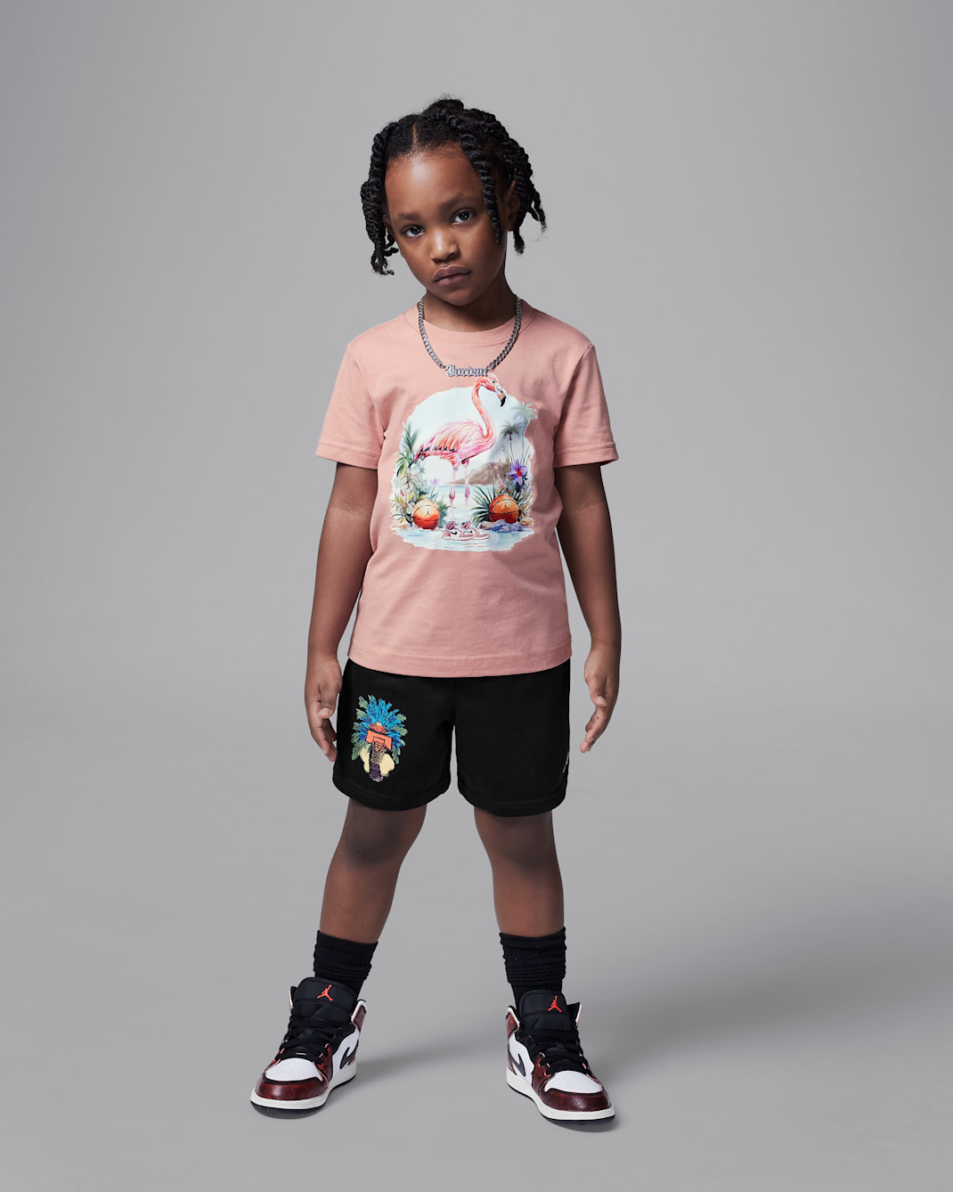 Jordan Flight Essentials Little Kids' Summer Pack 2-Piece Shorts Set - Black