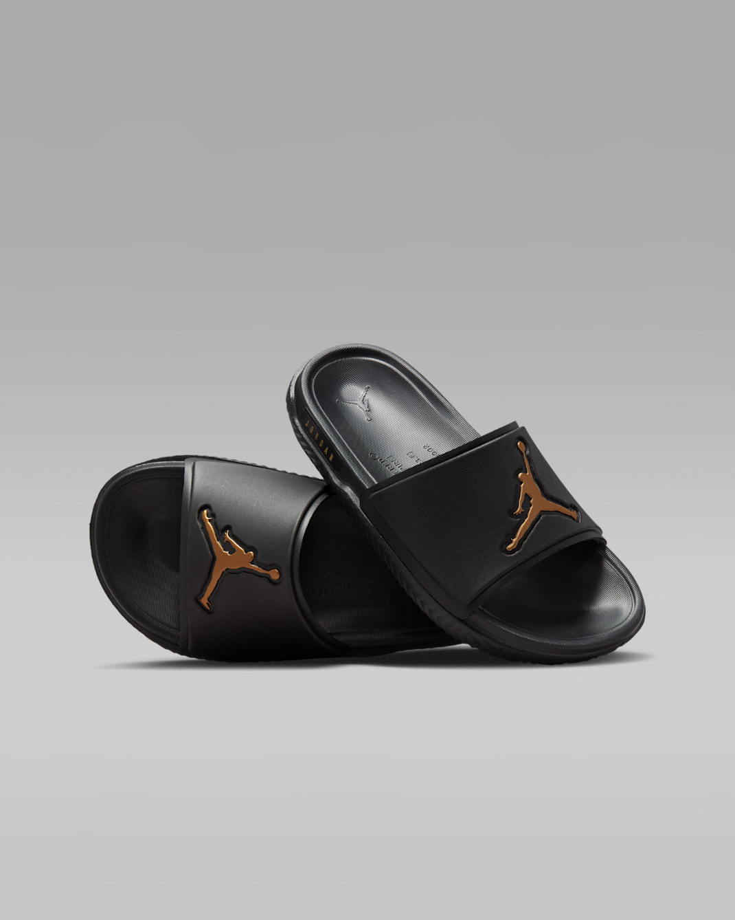 Jordan Jumpman Older Kids' Slides - Black/Metallic Gold