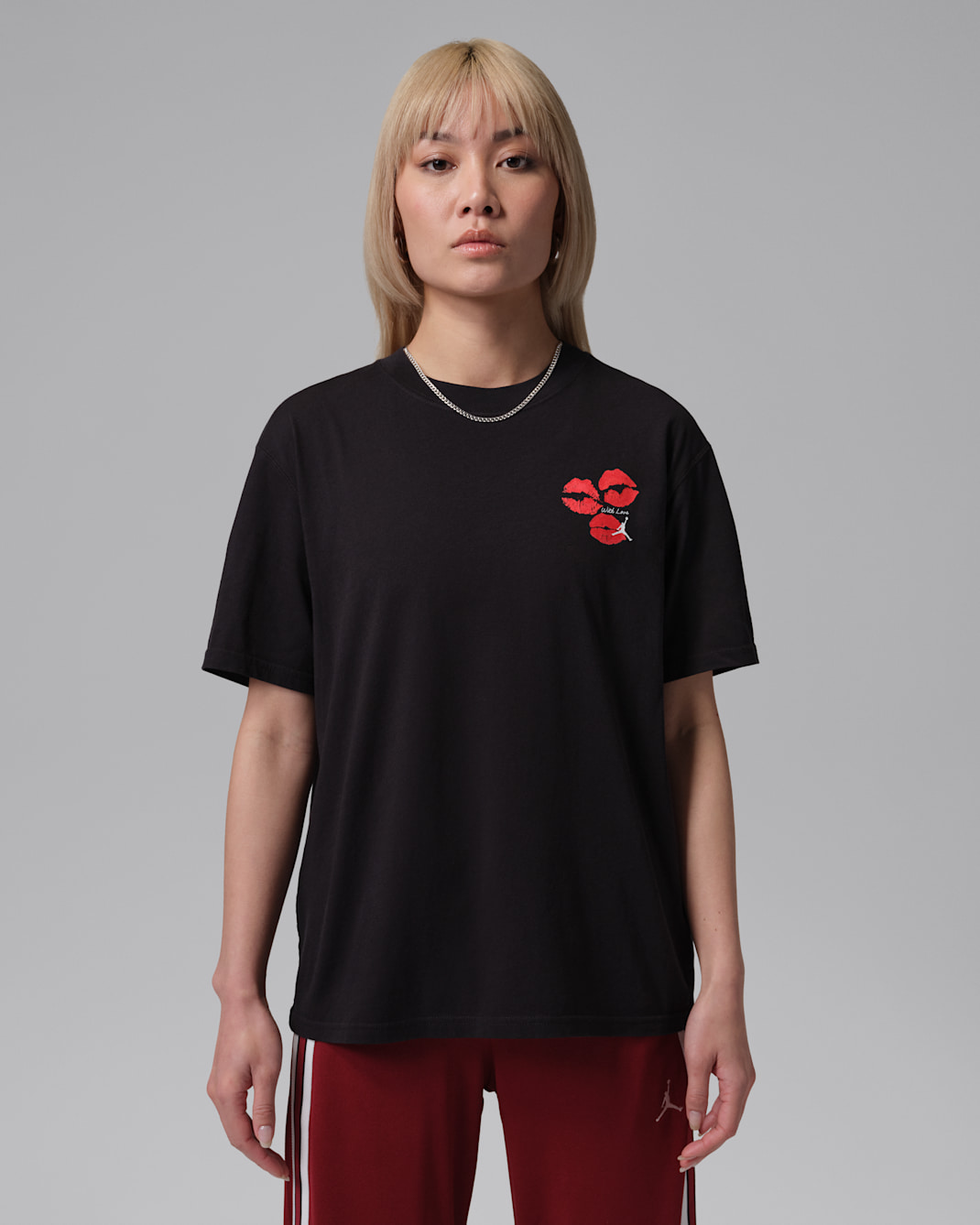 ジョーダン フライト ウィメンズ グラフィック Tシャツ - ブラック/ホワイト